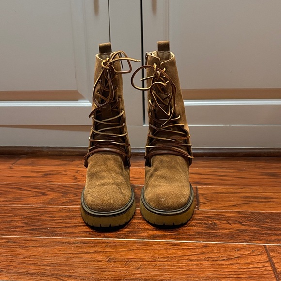 Free People: Dylan Lace up Boots - Picture 3 of 5